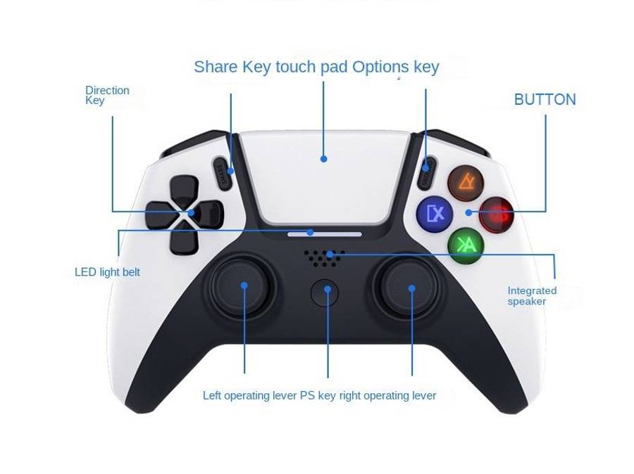 Aerbes AB-X018 Bluetooth Wireless Game Controller For IOSAndroid,PS3 And PS4