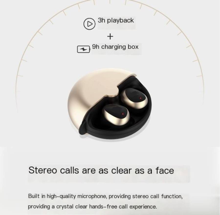 Aerbes AB-D521 Wireless Bluetooth V5.0 Smart Touch Earphone