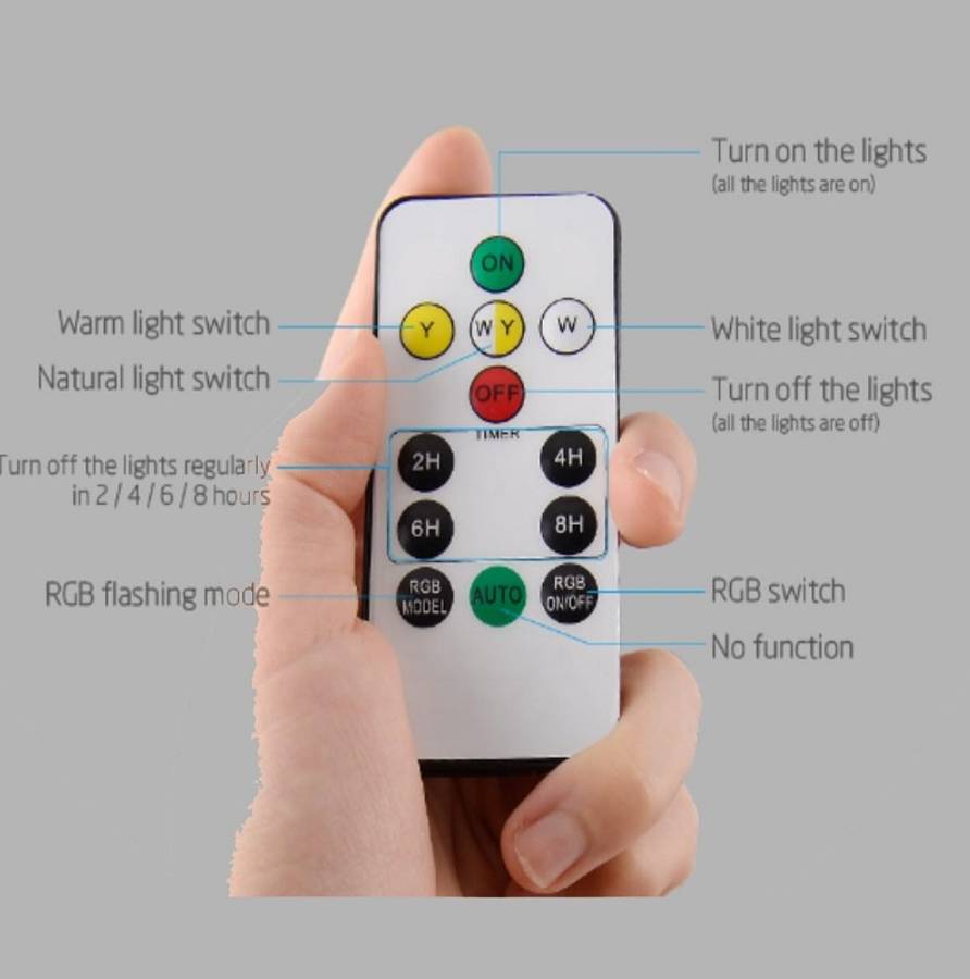 Aerbes AB-TY143 Solar Powered Garden Light RGB ,White &amp; Warm White With Remote Control