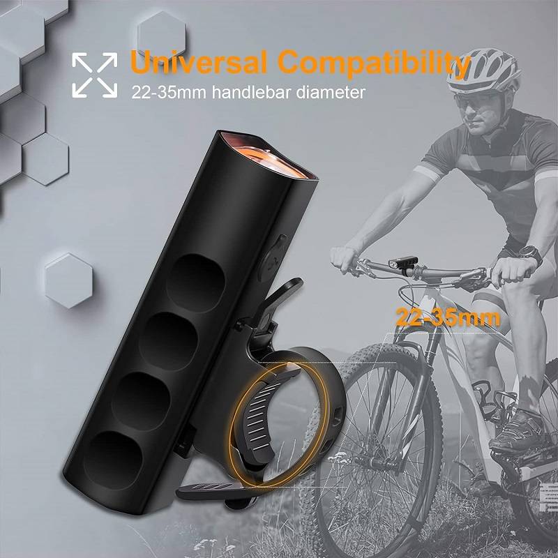 Aerbes AB-ZX19 USB Rechargeable Bicycle Light With 1800Mah Battery