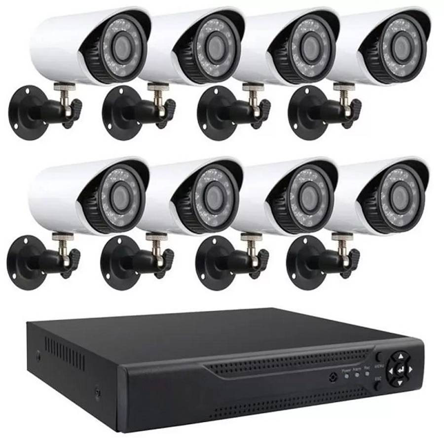 AHD DVR 16 Channel Wired Surveillance Kit 4K Camera