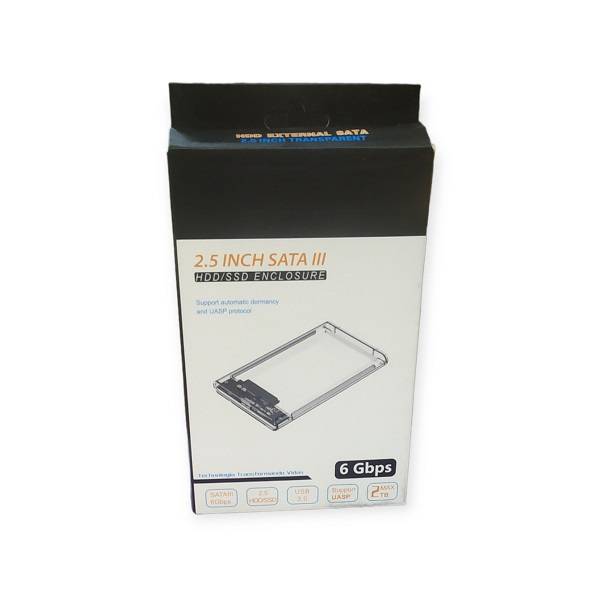 SE-L133 Sata USB 3.0 Hard Drive Enclosure, Clear Case 2.5"