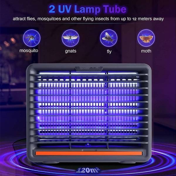 PM-029 Electric Fly Killer 8W, UV Bug Zapper Mosquito Killer Lamp For Home With Hanging Hook