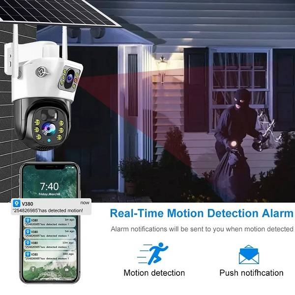 VCS09-4G Solar Powered Outdoor Camera With V380Pro App