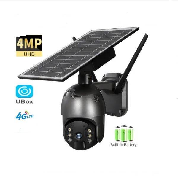 SE-S12-4G  Solar Powered Outdoor Surveillance PTZ Camera Ubox App