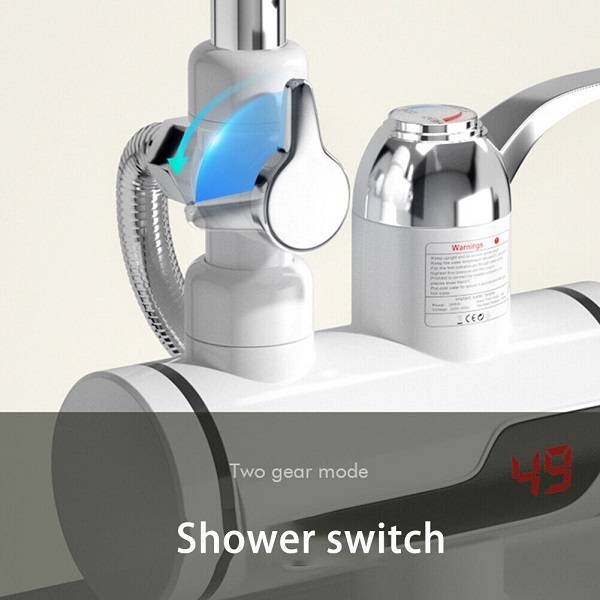JG021 Bottom Water Inlet Heated Faucet With Shower