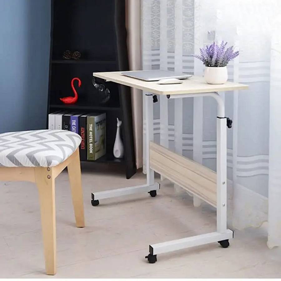 WS6040 Adjustable Height Trolley Bedside Laptop Table