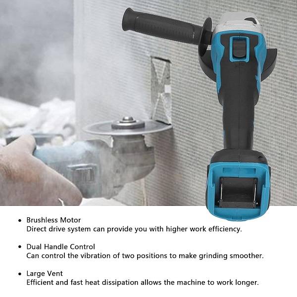 Cordless Angle Grinder with 2 x 25V 15000mah Battery