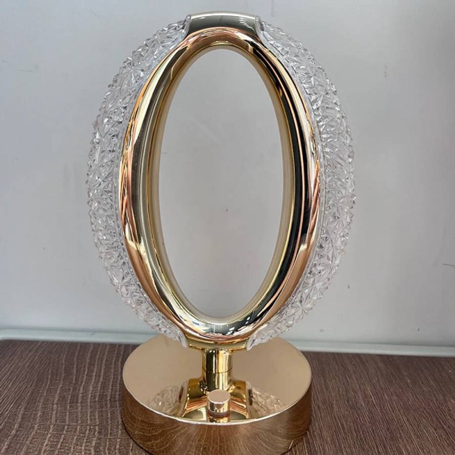 Aorlis AO-50131 Rechargeable Oval Shaped Crystal 3 LED Mode Table Lamp