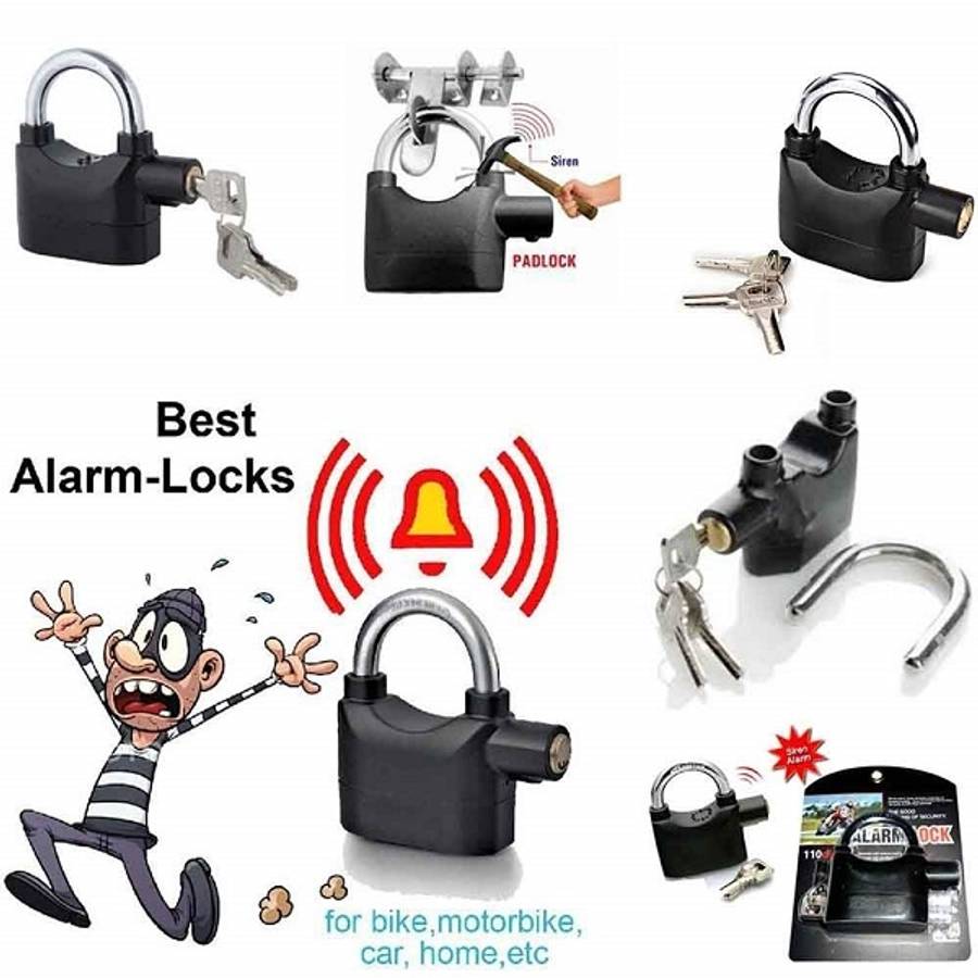 JG769 110 DBA Anti Theft Siren Security Alarm Movement Shock Sensor Lock