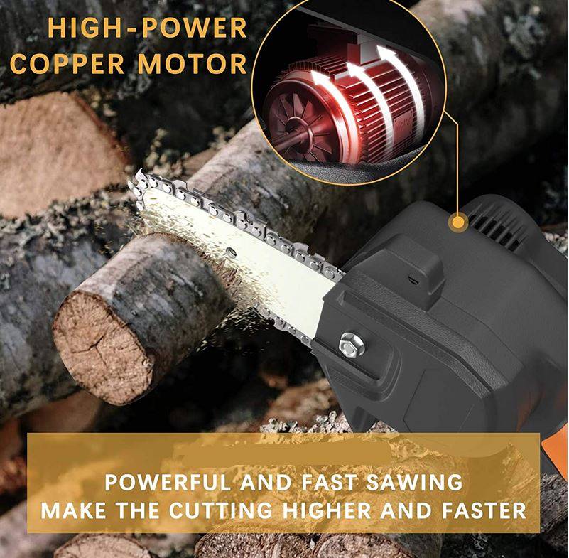JG1086 Electric Chainsaw With Two 24V Lithium Battery 3000Mah