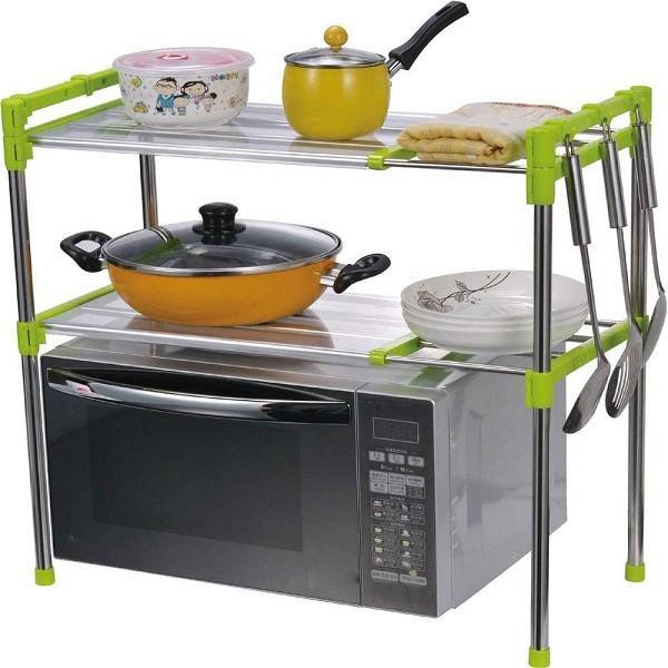 XF0883 Adjustable 2 Layer Microwave Storage Rack 5852