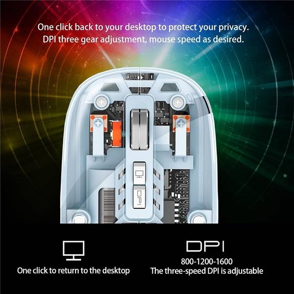 Aerbes AB-DN26 Transparent Wireless Rechargeable Mouse
