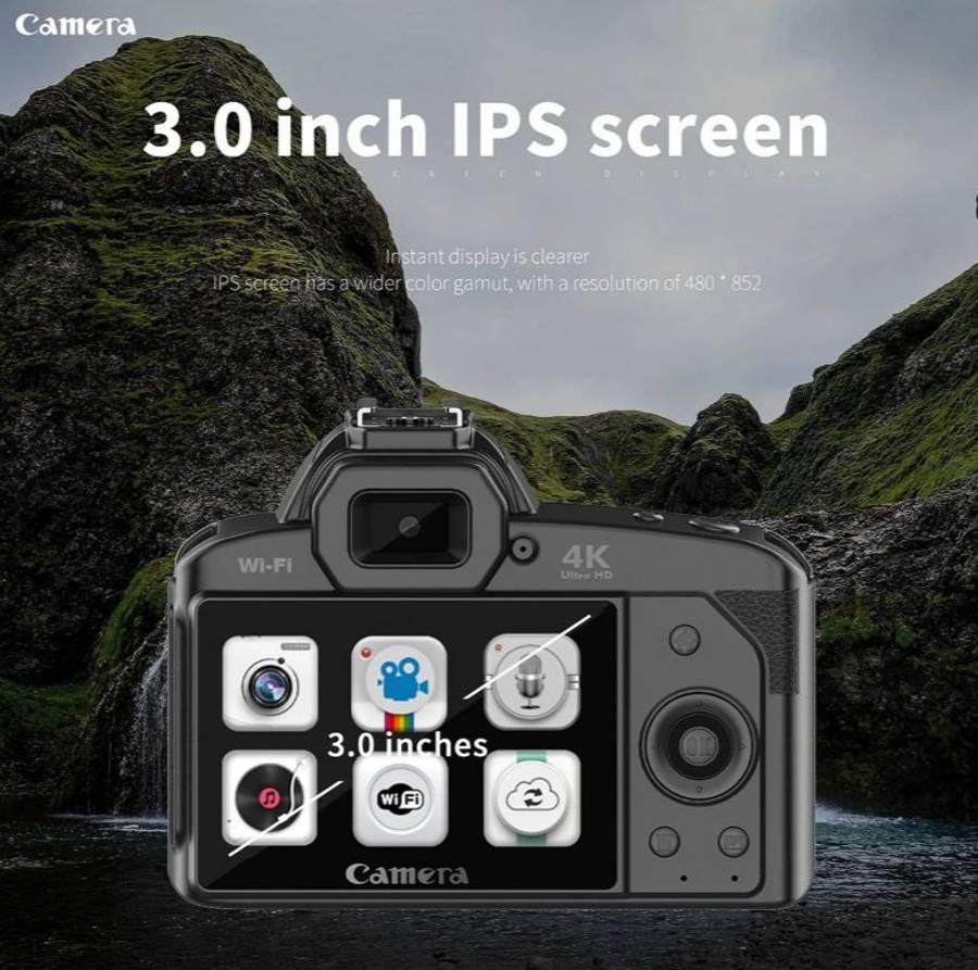 D5 Wifi SLR 4K Camera 4 in 1 Vlogging Set