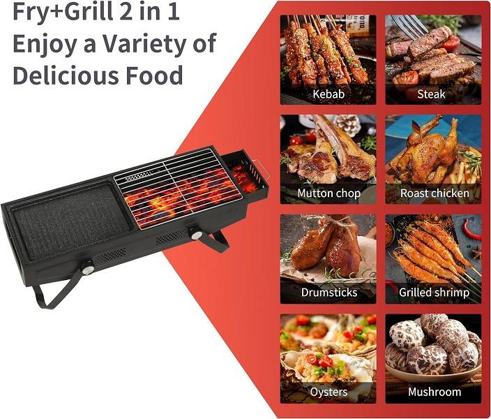 Foldable Portable Braai + Grill 2535
