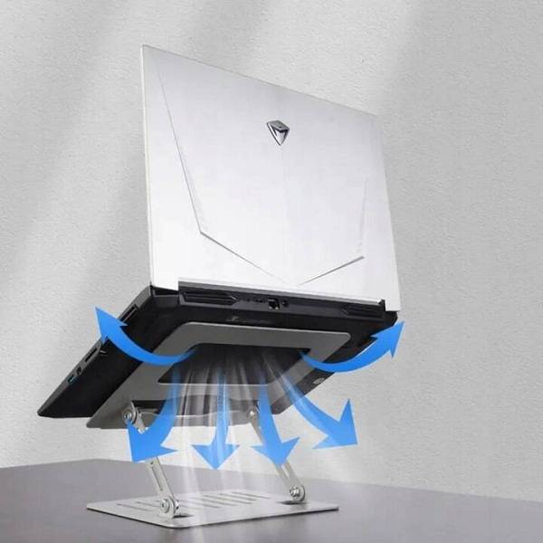 YL-902 Desk Adjustable Laptop Holder Aluminum Alloy Anti-Slip Foldable Laptop Riser Stand
