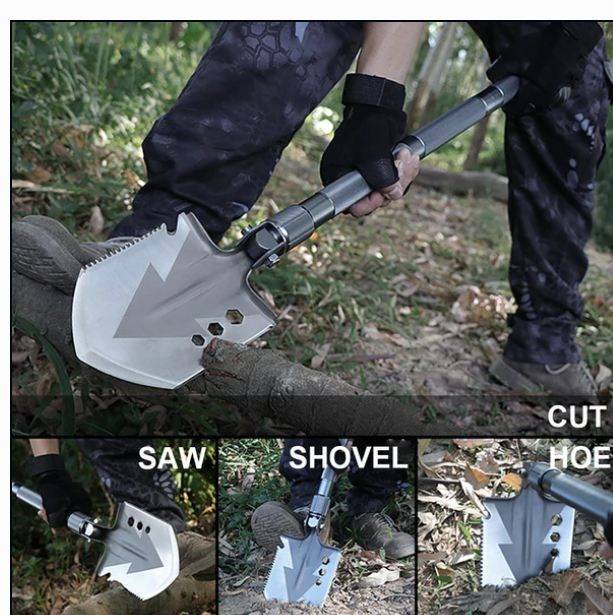 183793 Multifunction Tactical Shovel Folding Camping Survival Emergency Tools183793 Multifunction Ta