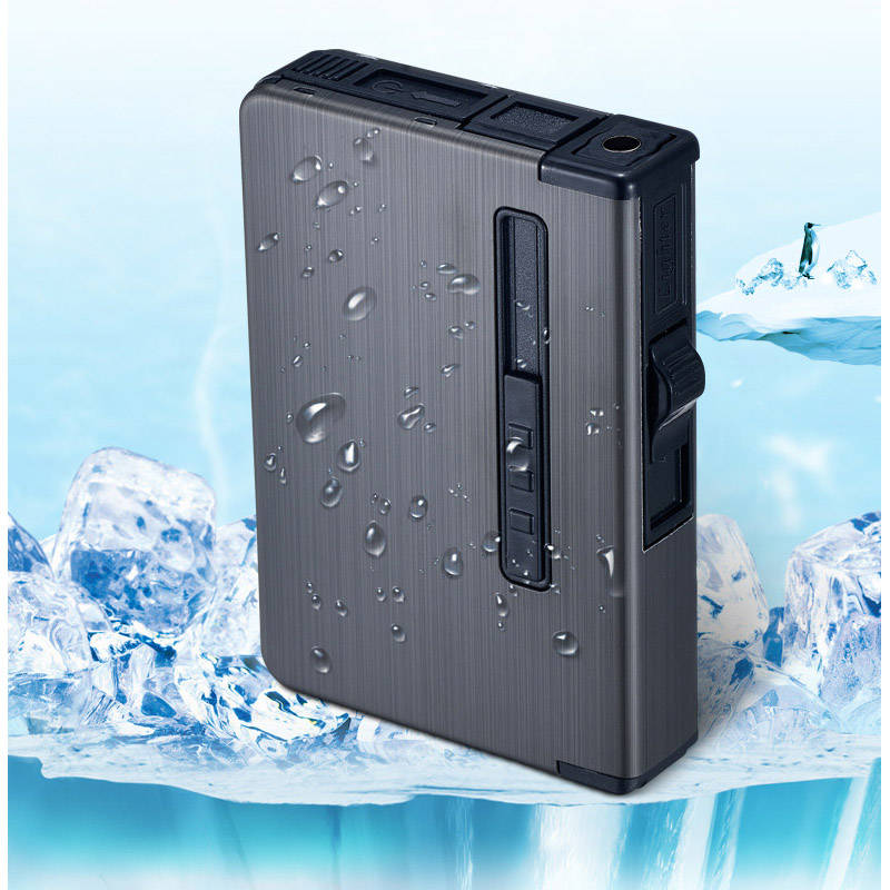 1831281 Portable Metal Cigarette Case Windproof Lighter DF-2016