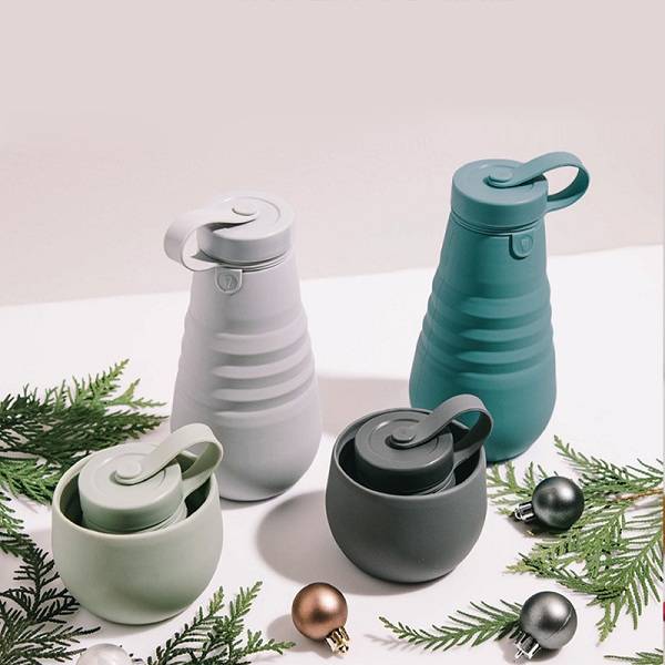 1025 Silicone Folding Water Bottle 500ml