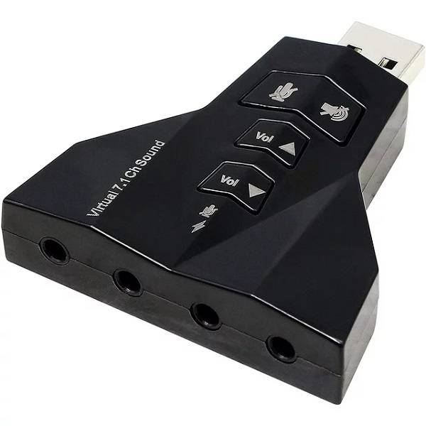 SE-L159 USB Sound Card Adapter Double USB Headset 7.1 Channel