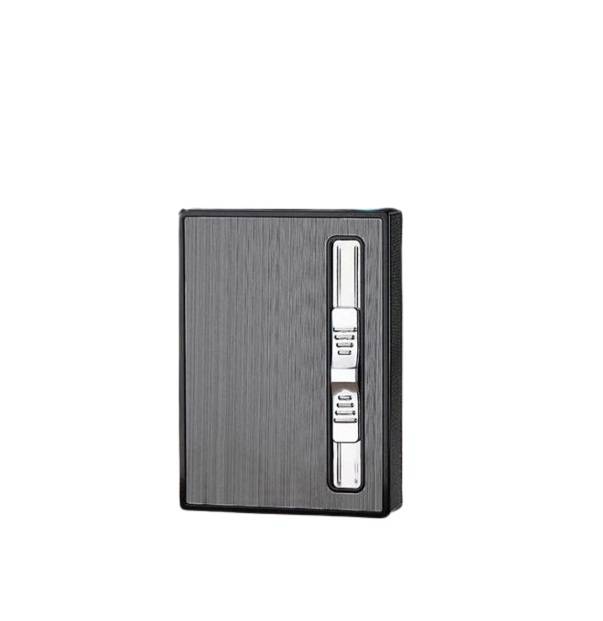 1831284 Cigarette Holder Case with Gas Refillable Lighter, Fits 10 Cigarettes YH-034