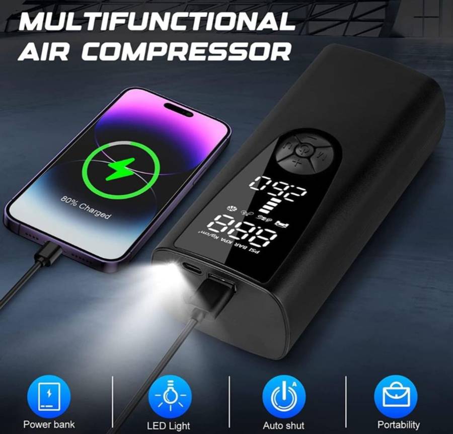 Aerbes AB-CQ06 8000mAh Wireless Inflation Tyre Pump