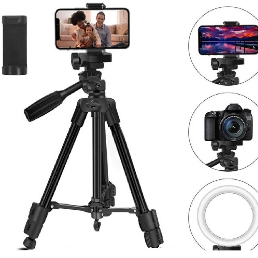 Neepho JG20375215 Lightweight Adjustable Tripod With Cell Phone Holder NP-3180
