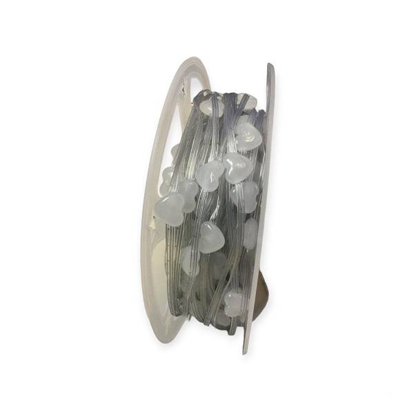 ZYF-164 50M White Frosted Hearts 2835LED String Lights 220V