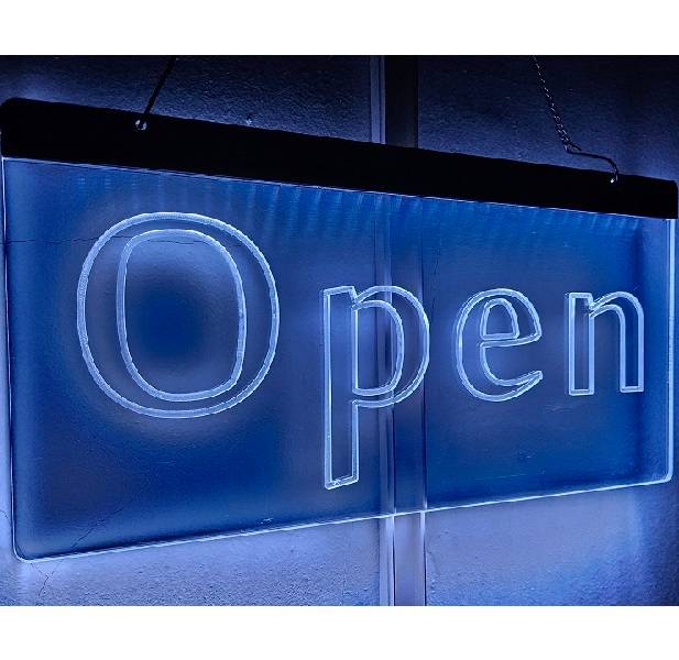 ZYF-124 Open Neon Sign with Hanging Chain 220v
