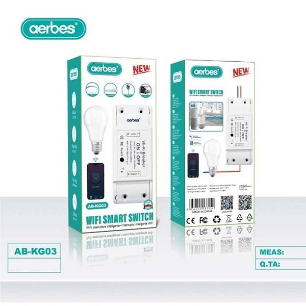 Aerbes AB-KG03 Wifi Smart Switch With Smart Life App