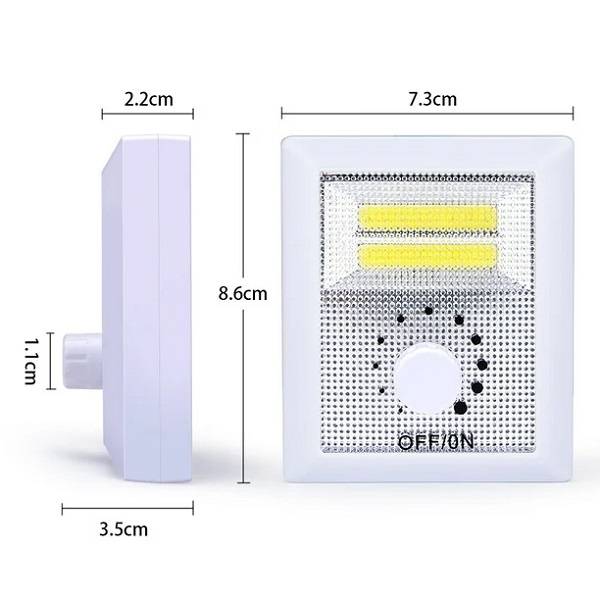 Aerbes AB-XY31 COB Magnetic Light With Switch And Kick Stand Takes 3 AAA Batteries (not included)...