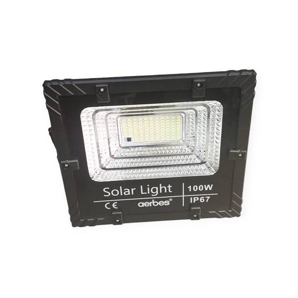 Aerbes AB-T6100 100w 98LED 6500K Solar Powered Flood Light With Remote Control