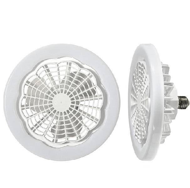 PM-118 E27 LED Ceiling Light 360° Rotation 6500k With Fan And Remote Control