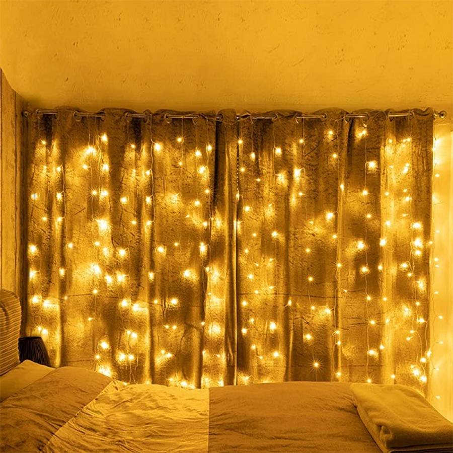 Super Electronics ZYF-128 3m x 2m Warm White Running Waterfall LED Fairy Light