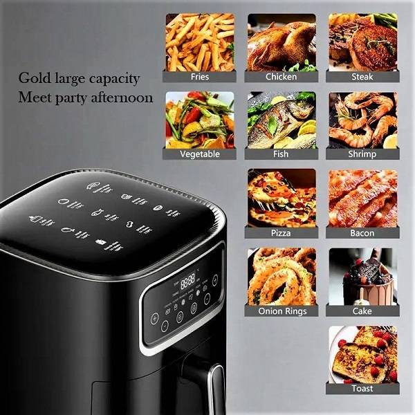 10L Silver Crest Air Fryer 2400w With A Touch Display
