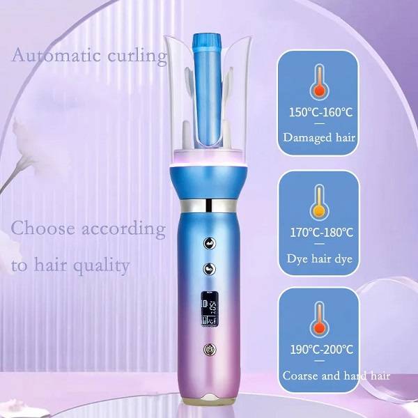 Aerbes AB-MF06 4500mah LED Rechargeable Automatic Curling Hair Iron