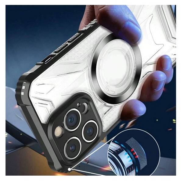 Transparent Armor Case For Iphone 15 Pro Max Classic Design