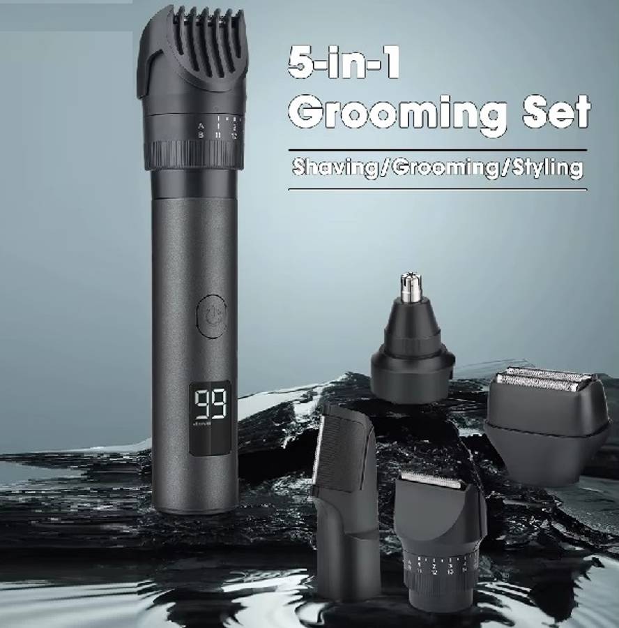 Rechargeable 5 In 1 Multifunctional Shaving Kit 1200Mah