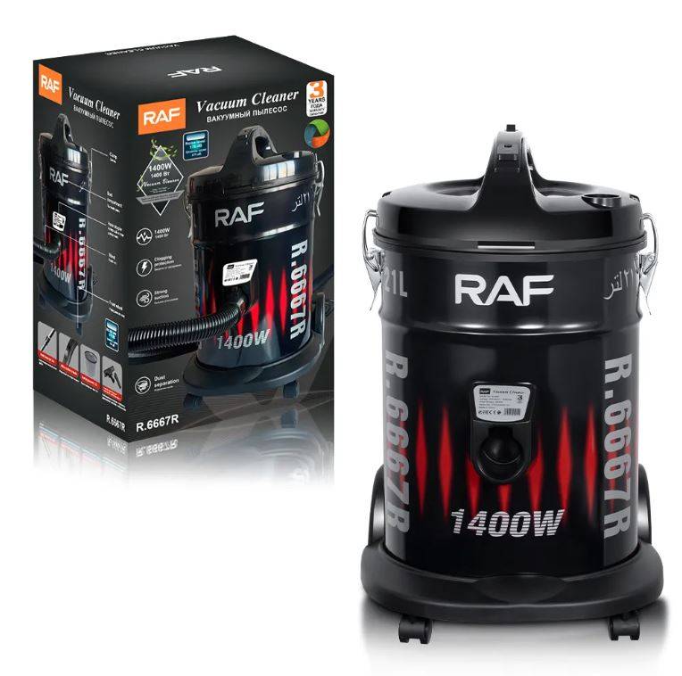 RAF R.6667R Strong Suction 21L Electric Household High Vacuum Cleaner 1400W
