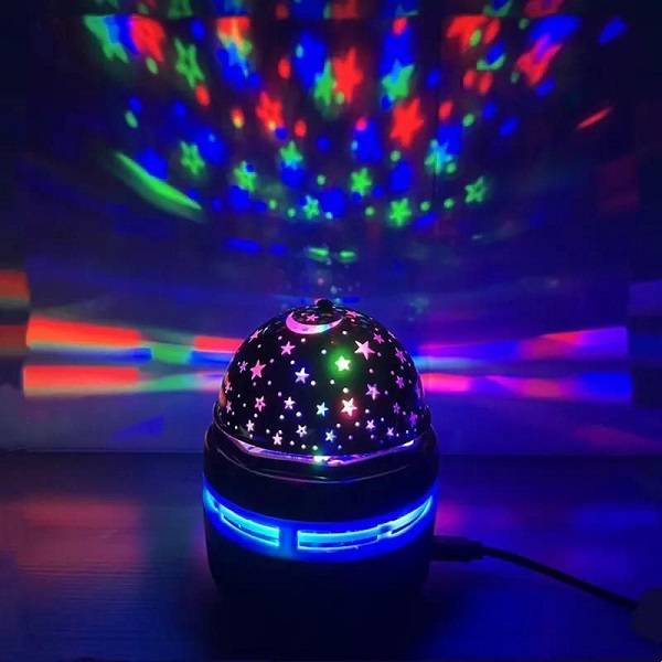 Aerbes AB-WT02 360° Rotation RGB Mini Magic Ball Light