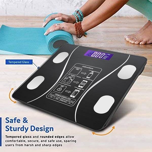 Aerbes AB-J178 Wireless Battery Operated Digital Bathroom Scale OKOK Health App