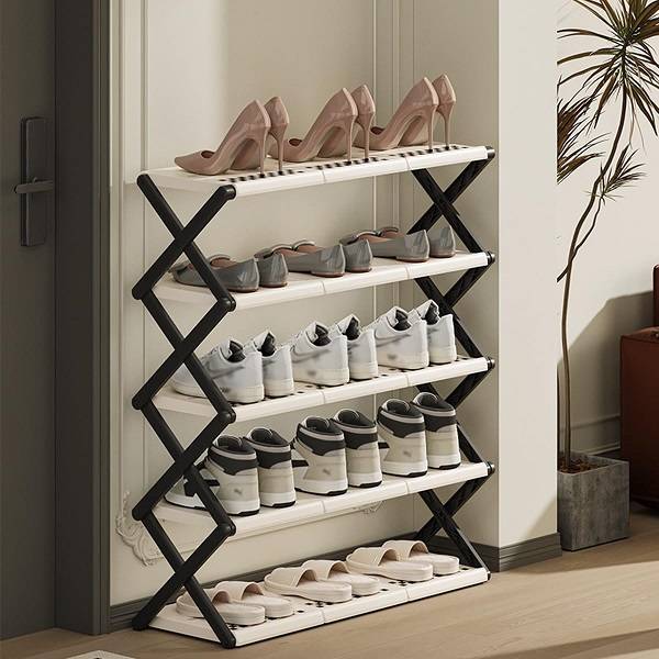 Easy 5 Tier Collapsible Shoe Rack