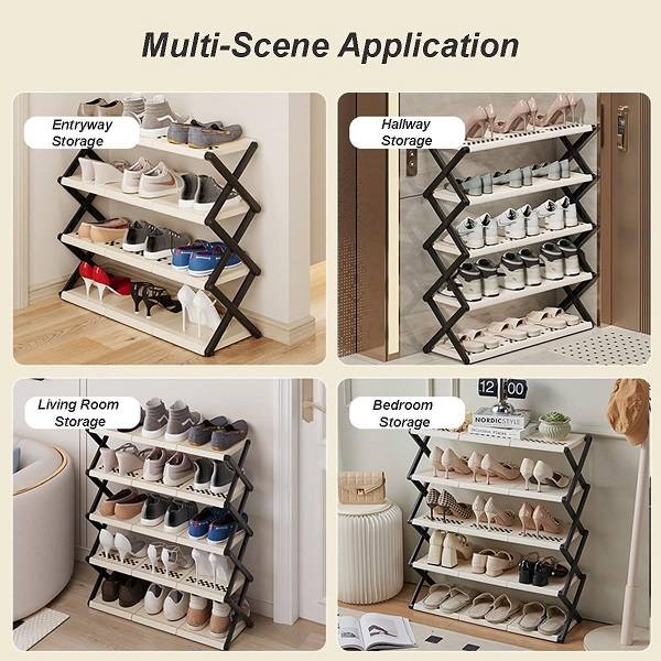 Easy 5 Tier Collapsible Shoe Rack