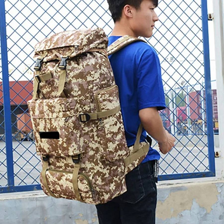 JG20375526 Camouflage Camping/ Hiking Bag 70cm x 45cm