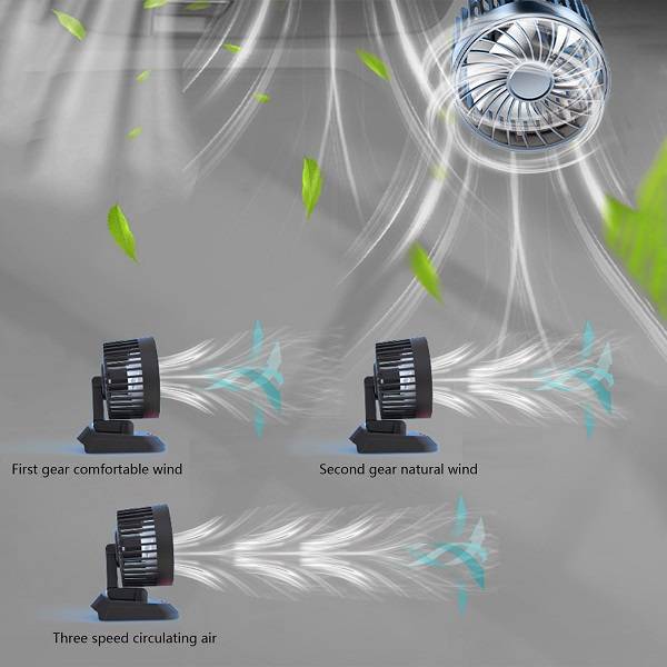 Baihuo MY-7088 Single Head 10w Adjustable 3 Speed Fan 20282