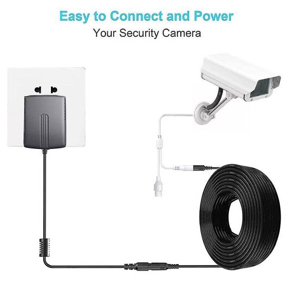 Super Electronics SE-L204  20M Male to Female DC Power Extension