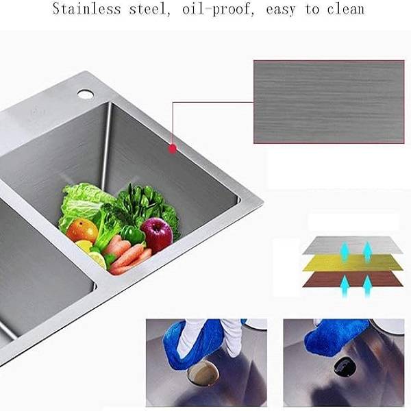 XUFU JG20375639   Stainless Steel Sink 80cm x 45cm x 20CM