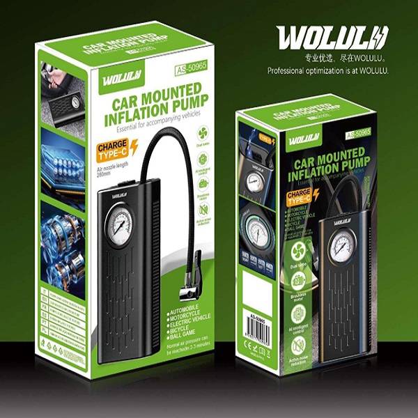 Wolulu AS-50965 Rechargeable Electric Cordless Air Pump