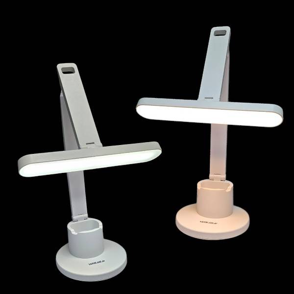 Wolulu AS-51066 Foldable Rechargeable LED Desk Lamp With Phone Holder