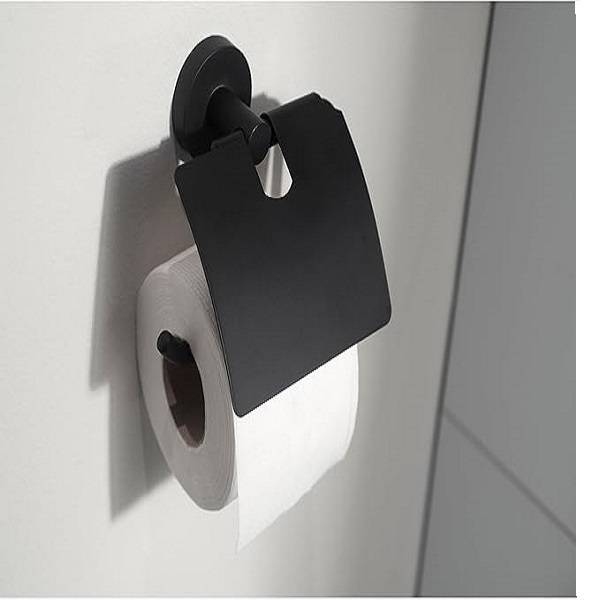 JG20375685 Toilet Paper Roll Holder with Black Cover